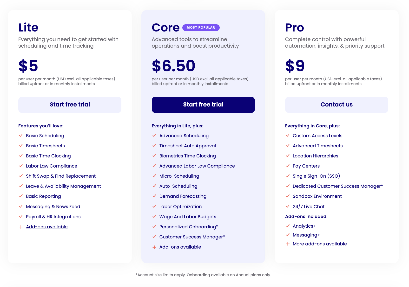 Deputy Pricing Plans